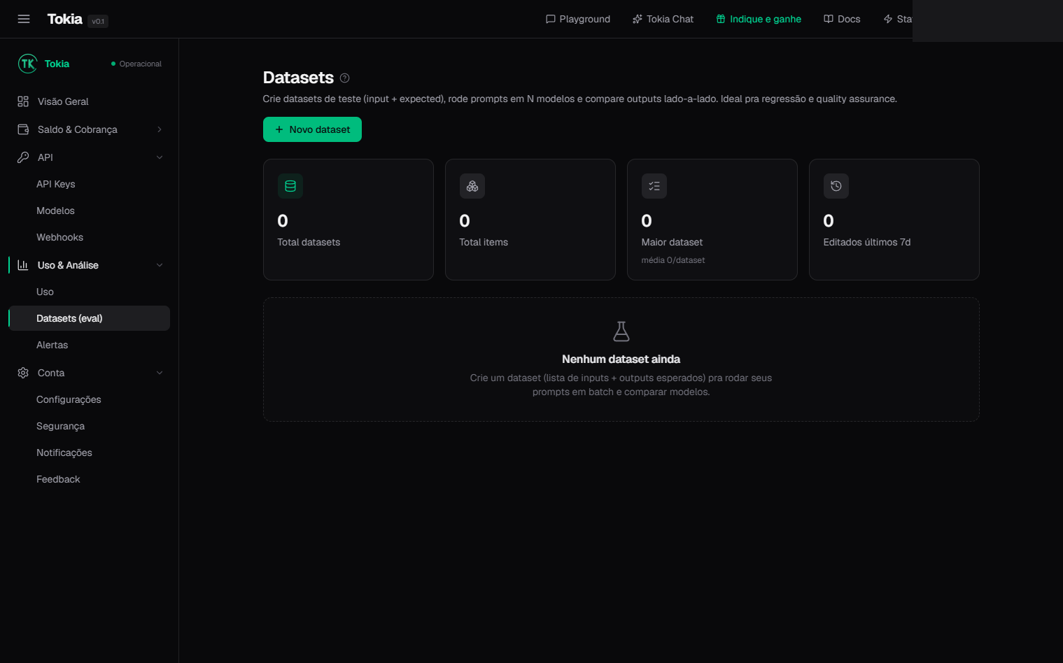 Datasets de avaliação